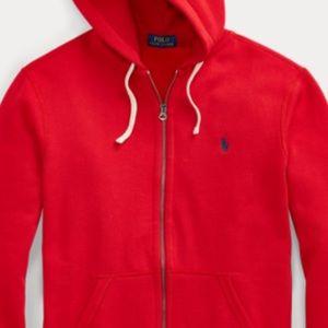 Cotton blend fleece hoodie Polo